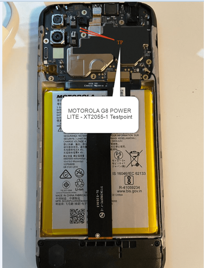 Motorola Moto G8 Power Lite Test Point EDL Point